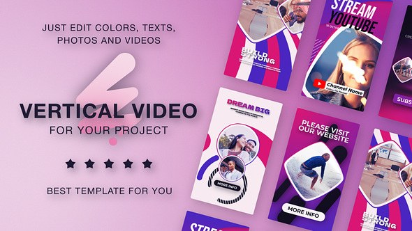 Videohive Education Vertical Carousel Video Displays template preview