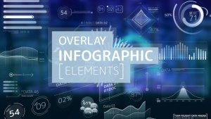 Overlay Infographic Elements Video Displays template preview