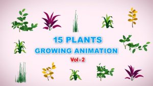 Videohive 15 Growing Plants Animation Pack Vol 2 Product Promo template preview