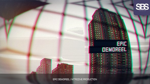 Videohive Media Demoreel Video Displays template preview