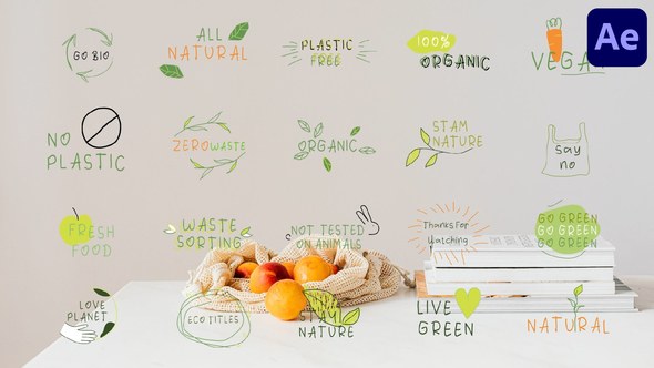 Videohive Eco Titles for After Effects Titles template preview