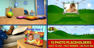 Baby Photo Album Video Displays template preview
