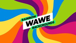 Videohive Rainbow Wave Backgrounds Elements template preview