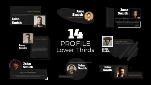 Videohive Social Profile Lower Thirds Elements template preview