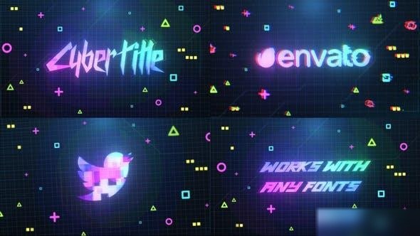 Videohive Cyberpunk Logo And Title | After Effects Openers template preview