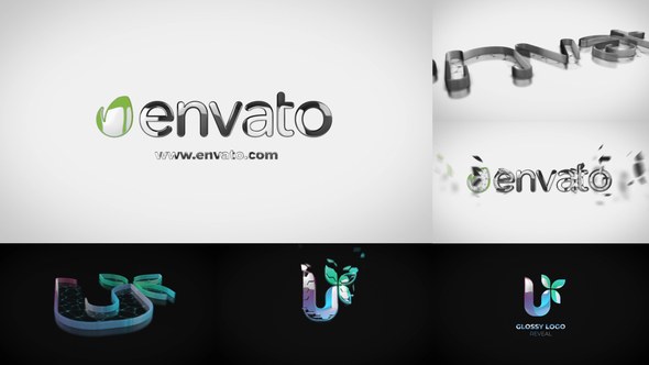 Videohive Glossy Logo Reveal 32712681 Logo Stings template preview