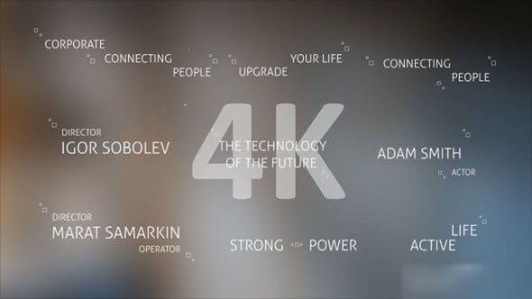Videohive Technology Titles and Alphabet 4K Titles template preview