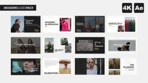Videohive Modern Slides Pack Video Displays template preview