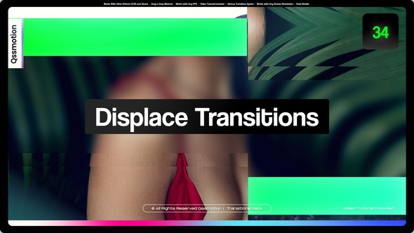 Videohive Displace Transitions 47993554 Elements template preview