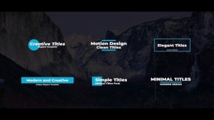 Videohive Clean Titles For After Effects Titles template preview