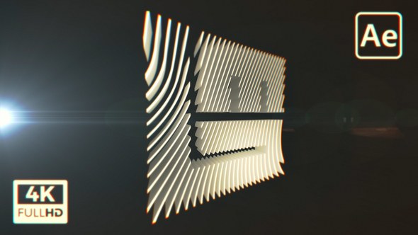 Videohive Sliced Logo Opener Logo Stings template preview