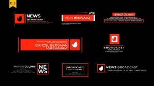 Videohive News Lower Thirds V.5 Elements template preview