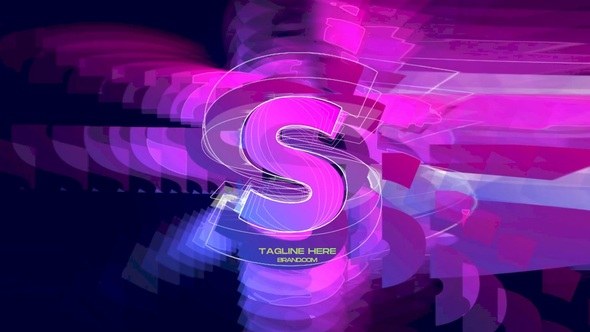 Glitch Logo Elements template preview