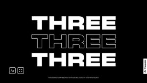 Typography Video Displays template preview