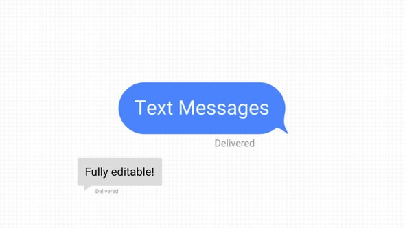 Videohive Text Messages 51804014 Titles template preview