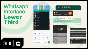 Videohive Whatsapp Interface Lower Third Logo Stings template preview