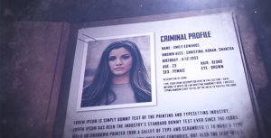 Videohive Crime File Openers template preview