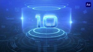 Videohive HUD Countdown Logo Intro Logo Stings template preview