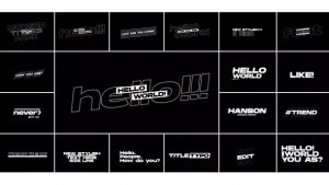 Videohive Modern Titles Pack | After Effects 51025746 Titles template preview