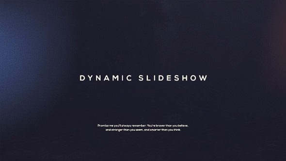 Videohive Dynamic Slideshow 19305534 Video Displays template preview
