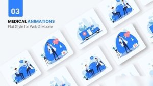 Videohive Medical Health Animations - Flat Concept 45933673 Openers template preview