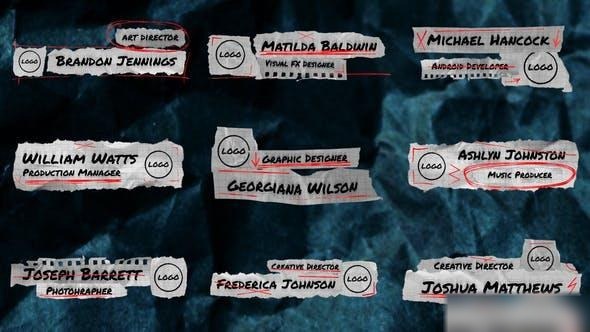 Videohive Paper Logo Lower Third Elements template preview