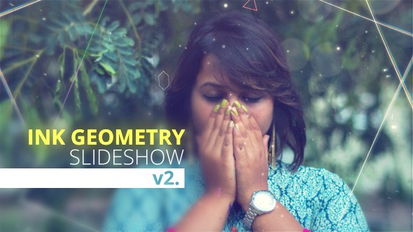 Videohive Ink Geometry Slideshow V2 Video Displays template preview