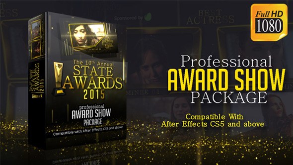 Awards Show Pack Video Displays template preview