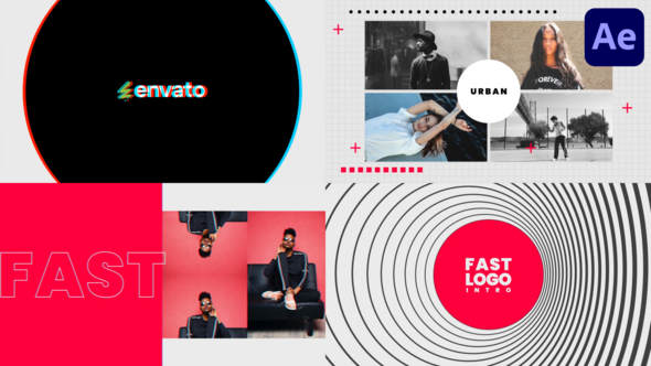 Videohive Fast Photo Intro | After Effects Logo Stings template preview