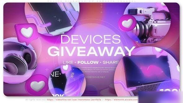 Videohive Device Giveaway On Gadgets Channel Openers template preview