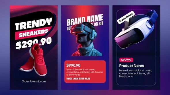 Videohive Vertical Product Promo Animations for Social Media Stories Product Promo template preview
