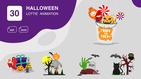 Videohive Halloween Animation | After Effects Elements template preview