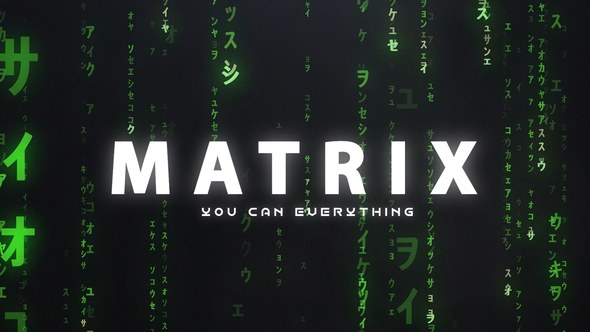 Videohive Matrix Logo Reveal Logo Stings template preview