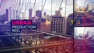 Videohive Urban Production Reel Video Displays template preview