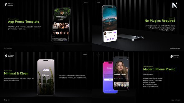 Videohive Modern Phone Mockup Promo Product Promo template preview