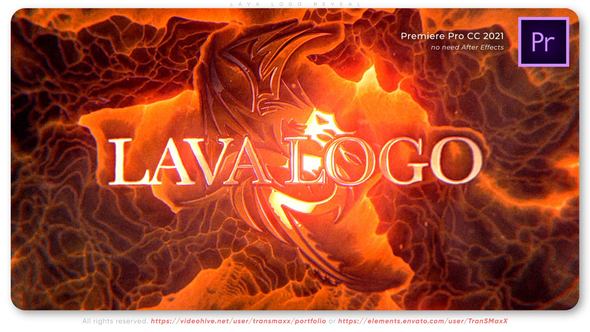 Lava Logo Reveal Premiere Pro template preview
