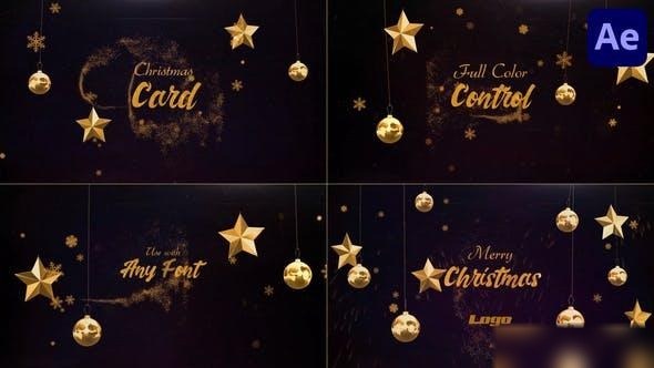 Videohive Christmas Card for After Effects Openers template preview