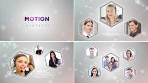 Corporate Network Video Displays template preview