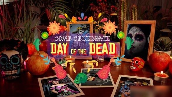Videohive Day of the Dead Slideshow Openers template preview