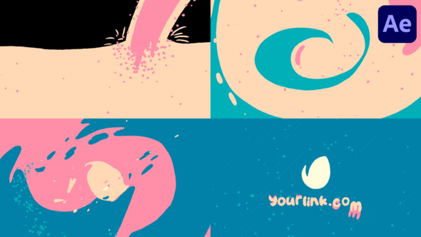Videohive Liquid Logo | After Effects 50652192 Logo Stings template preview