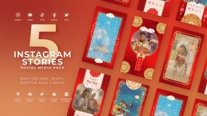 Videohive Chinese New Year Dragon Stories Product Promo template preview