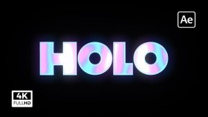 Videohive Holo Logo Opener Logo Stings template preview