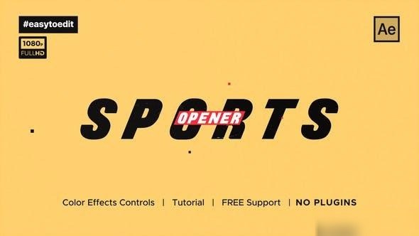 Videohive Sport Slideshow Opener Openers template preview