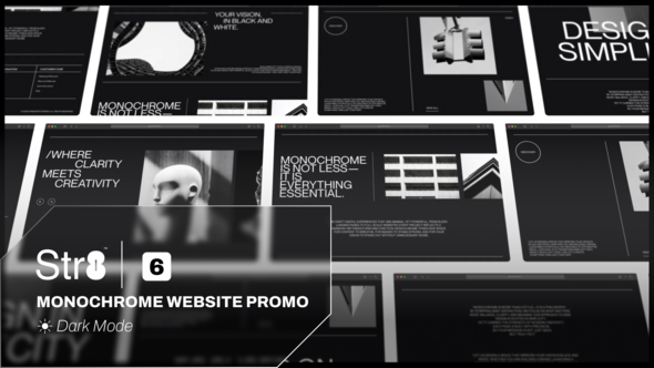 Videohive Monochrome Website Promo Product Promo template preview