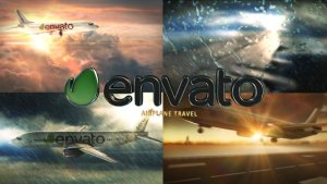 Videohive Airplane Travel Logo Stings template preview