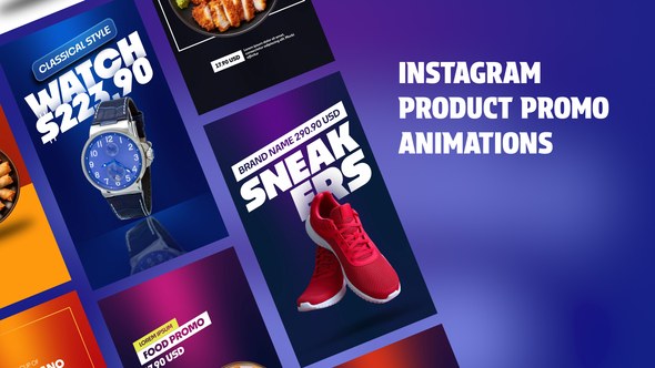 Videohive Instagram Product Promo Animations | Vertical Resolutions Product Promo template preview