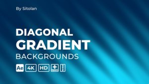 Videohive Diagonal Gradient Backgrounds Elements template preview