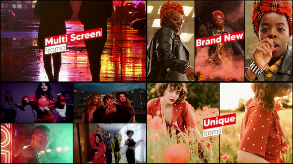 Videohive Multi Screen Promo Video Displays template preview