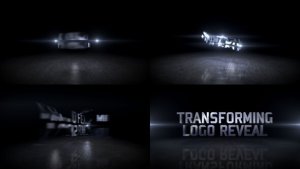Transforming Logo Reveal Video Displays template preview