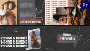 Torn Cut Slideshow for Premiere Pro Premiere Pro template preview